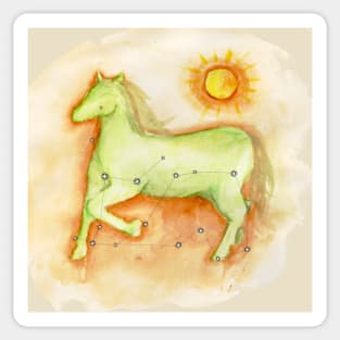 Aquarius Baltic Zodiac - The Stallion Sticker